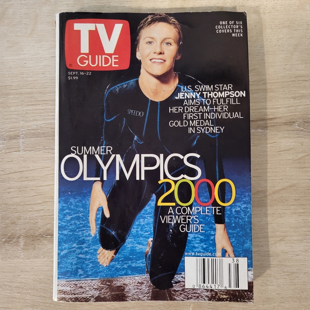 🥳2/$20 or 3/$25 TV Guide September 16-22, 2000 Summer Olympics Edition